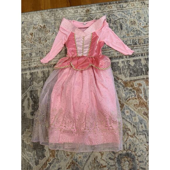 Sleeping Beauty Princess Pink Ball Gown Child Size 6-7 Costume Dress up Play - Picture 2 of 8